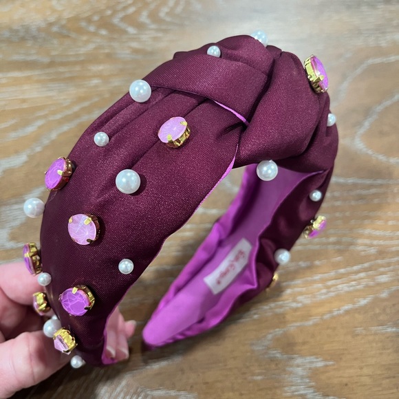 LILLY PULITZER Gem Embellished Purple Headband - Picture 5 of 6